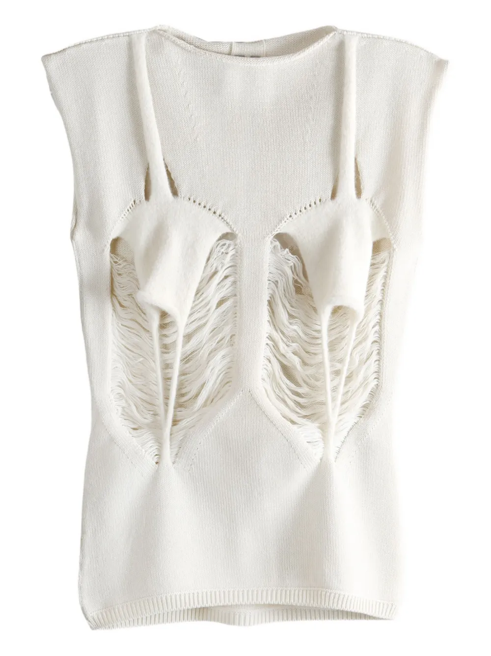 Rick Owens cut-out sleeveless top | Neutrals | Image 1