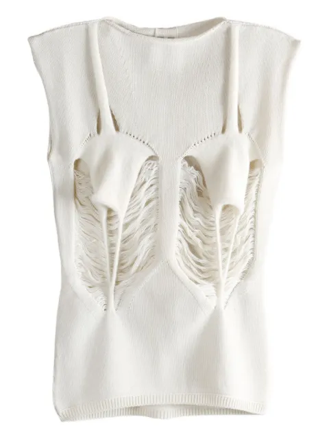 Rick Owens cut-out sleeveless top