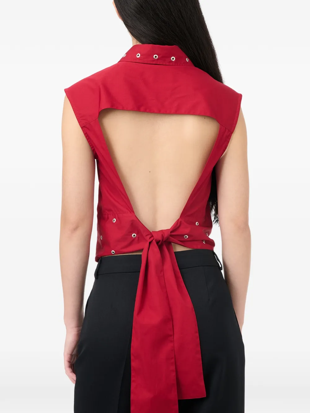 OUR LEGACY Blouse met ringlets Rood