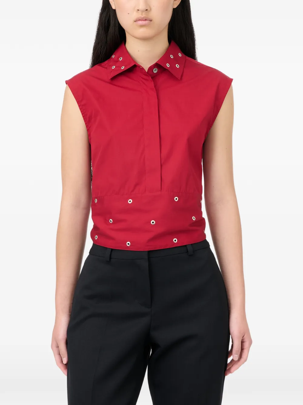 OUR LEGACY Blouse met ringlets Rood