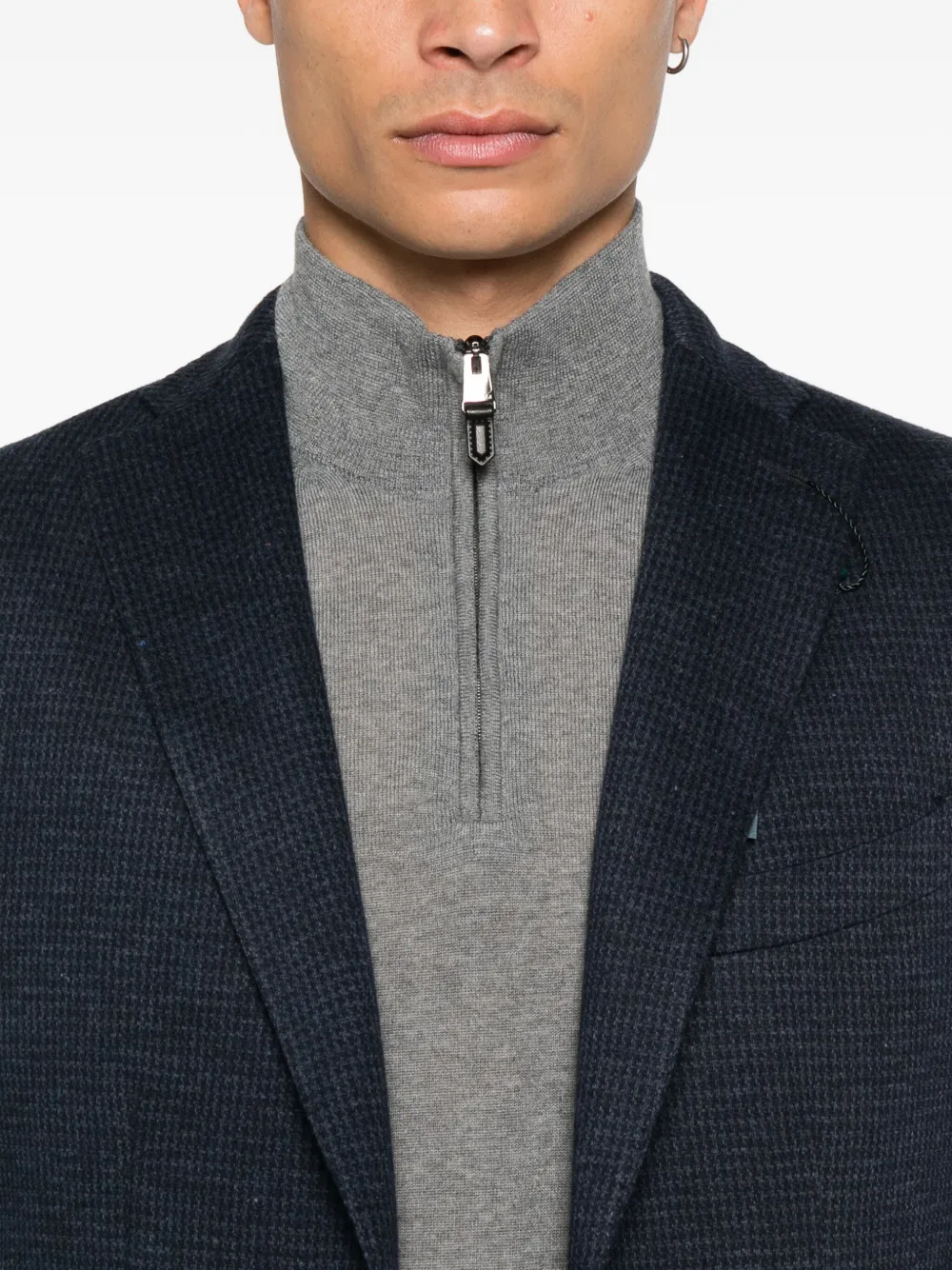 Boglioli Blazer met enkele rij knopen Blauw