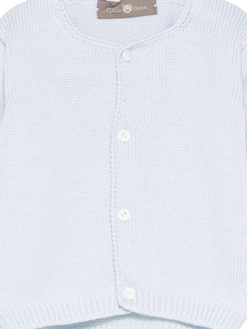 Little Bear Buttoned Jacket In Blue