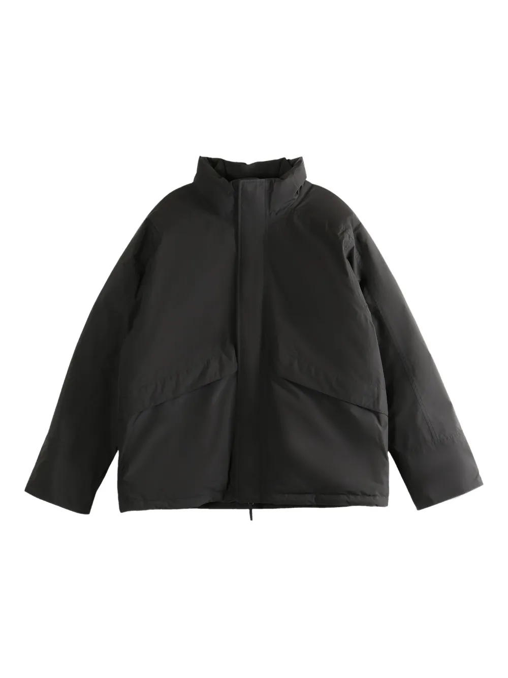 Nanamica Funnel-neck Waterproof Jacket In Gray