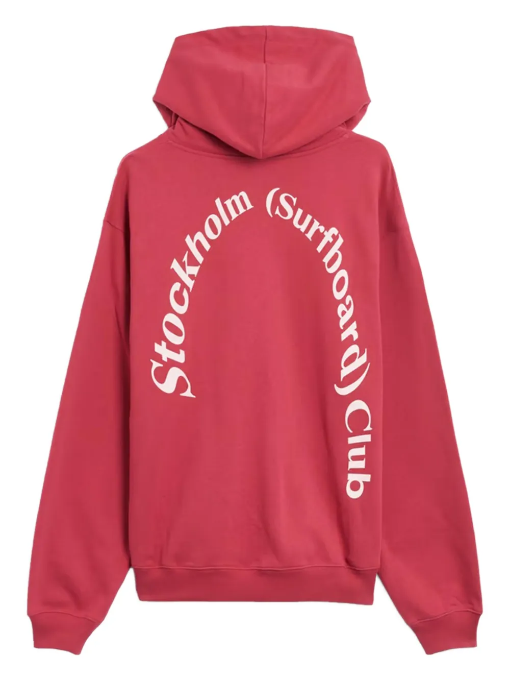 Stockholm Surfboard Club Bjorn hoodie met trekkoord Rood