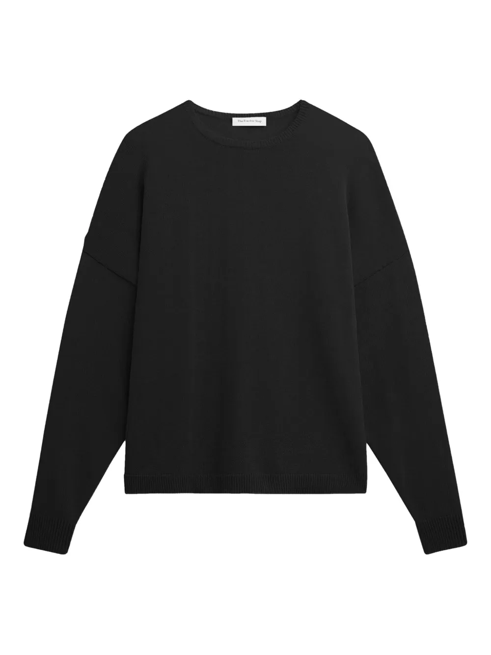 The Frankie Shop Crew-neck Sweater In Black