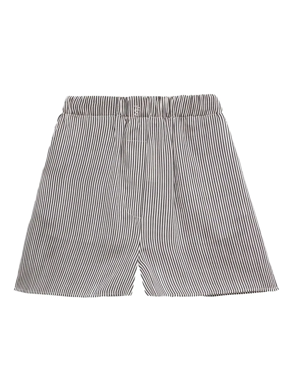 The Frankie Shop Lui Striped Boxer Shorts In Blue