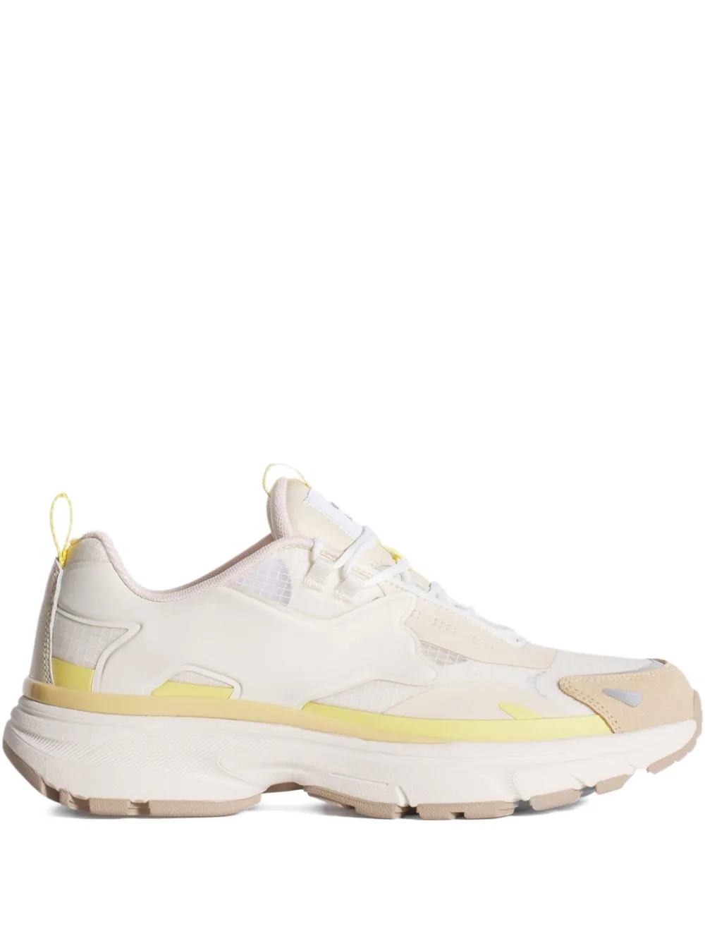 Maison Kitsuné Sora leren sneakers Beige