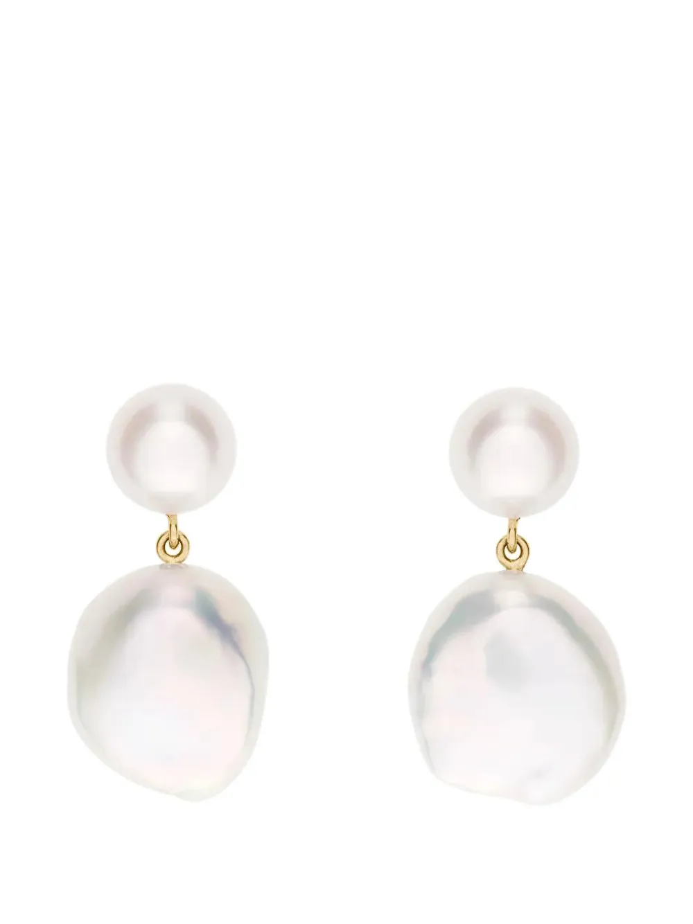 Sophie Bille Brahe Venus Blanc pearls earrings - Oro