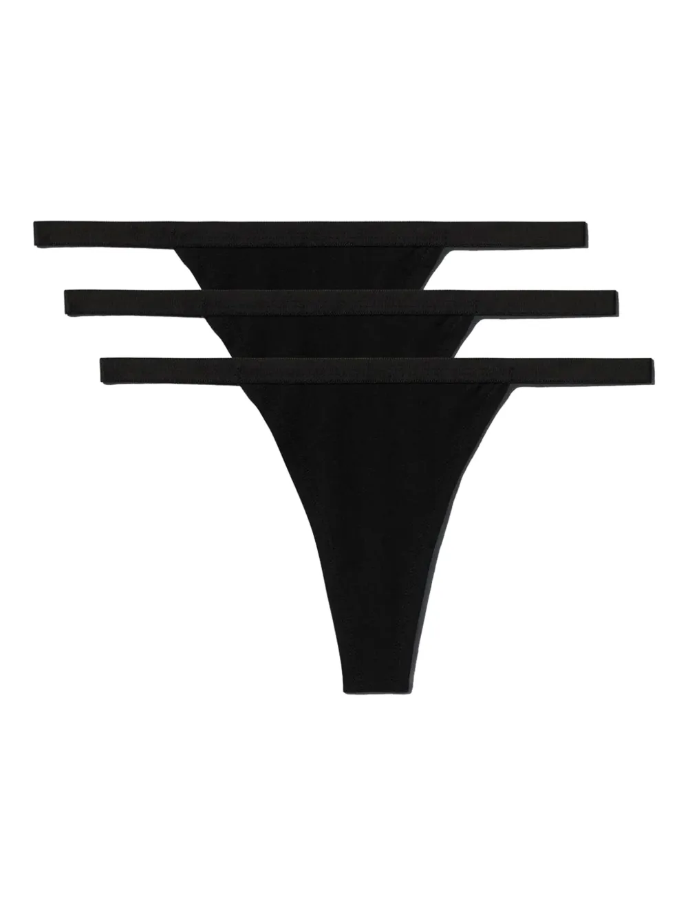 CDLP set de tres tangas con pretina elástica | negro | Image 1