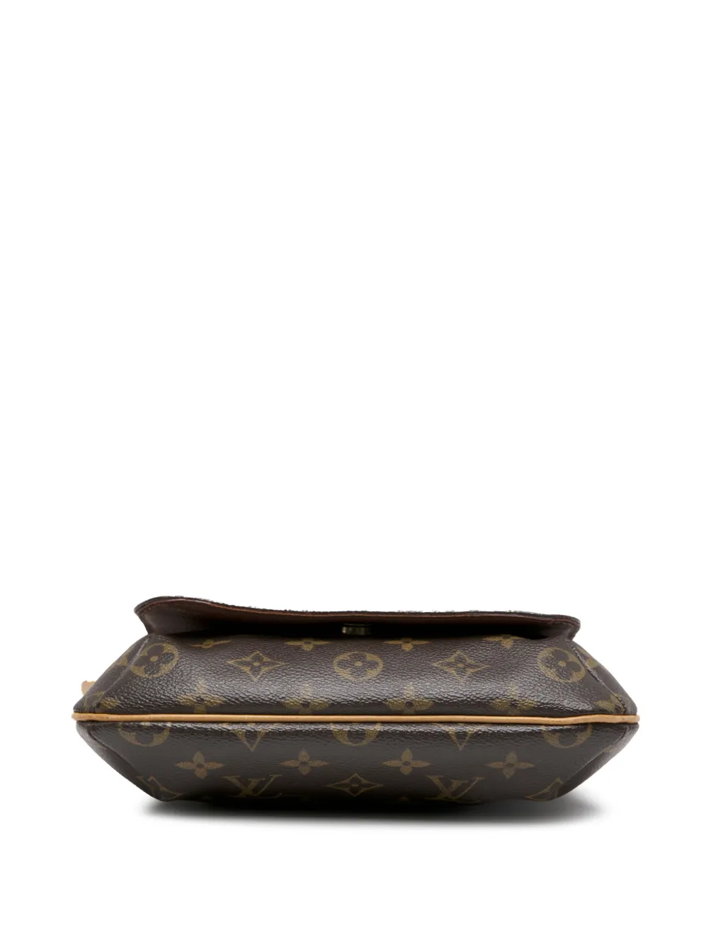 Pre-owned Louis Vuitton 2003 Monogram Musette Salsa Pm Long Strap Crossbody Bag In Brown