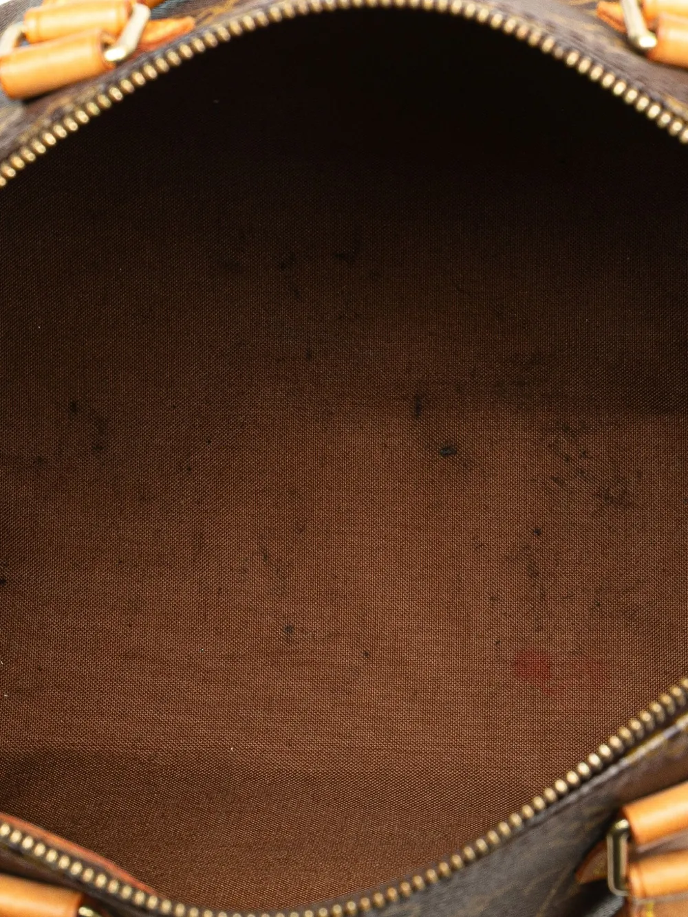 Pre-owned Louis Vuitton 2005 Monogram Speedy 30 Boston Bag In Brown