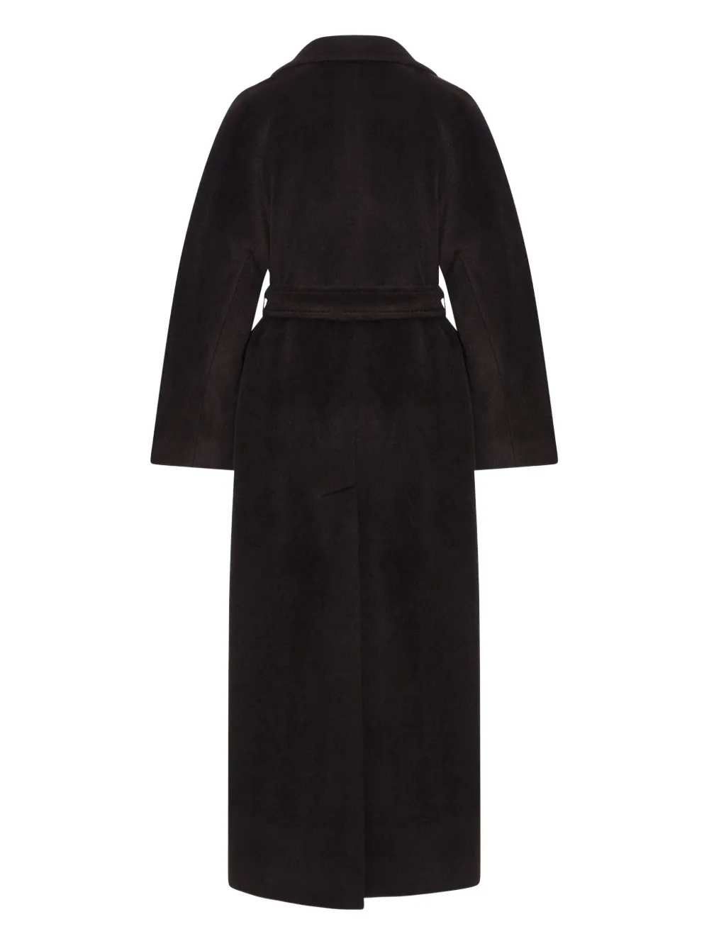 Tagliatore Belted Alpaca Wool Coat In Brown