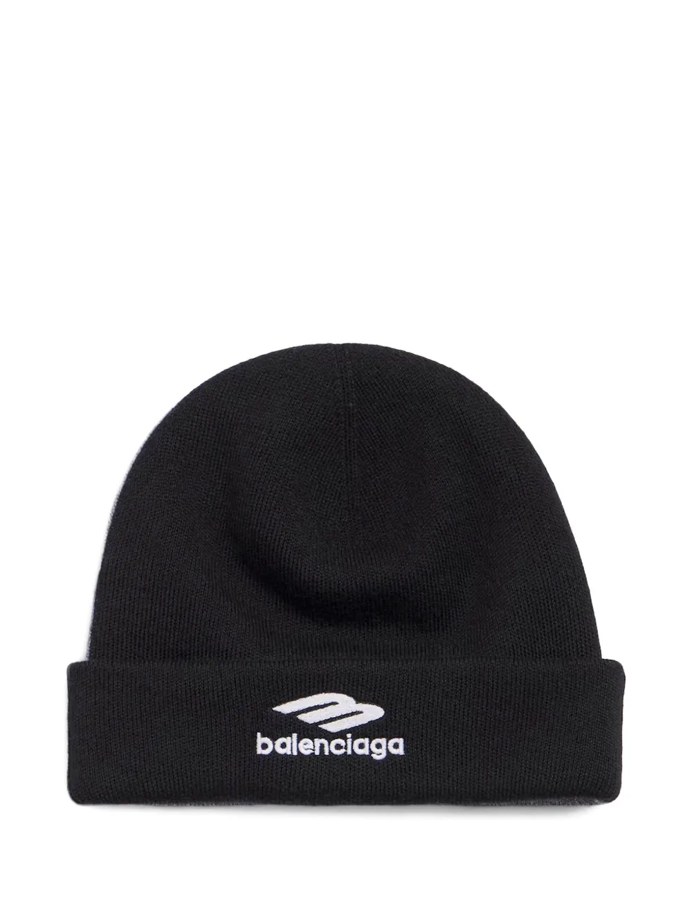 Balenciaga Loop Sports Icon beanie hat | Black | Image 1