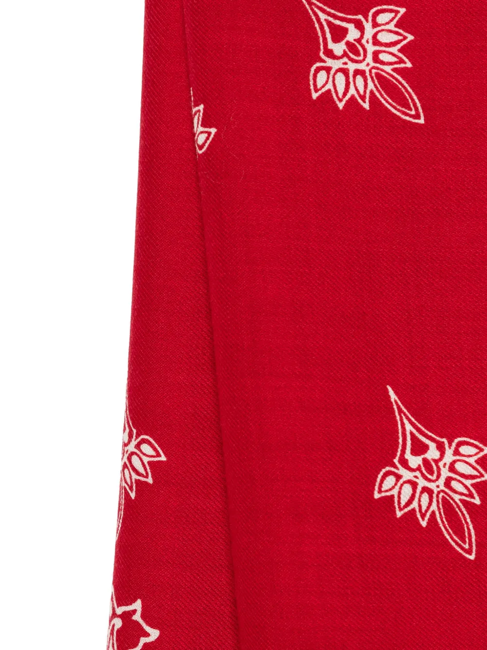 Destin paisley-print bandana scarf - Rood