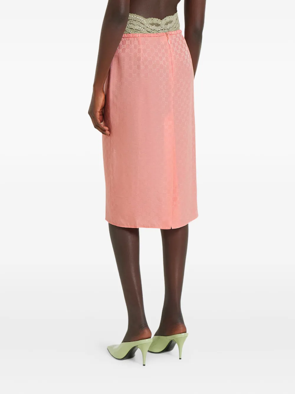 Gucci Midi-jurk met GG-jacquard - Roze