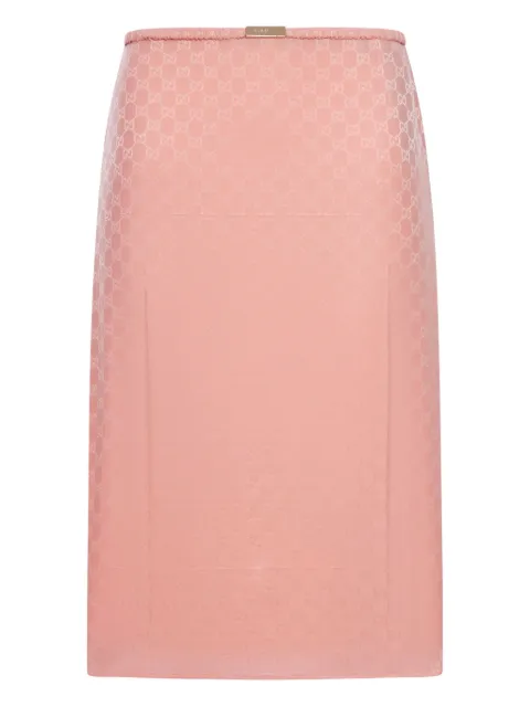 Gucci GG-jacquard midi skirt