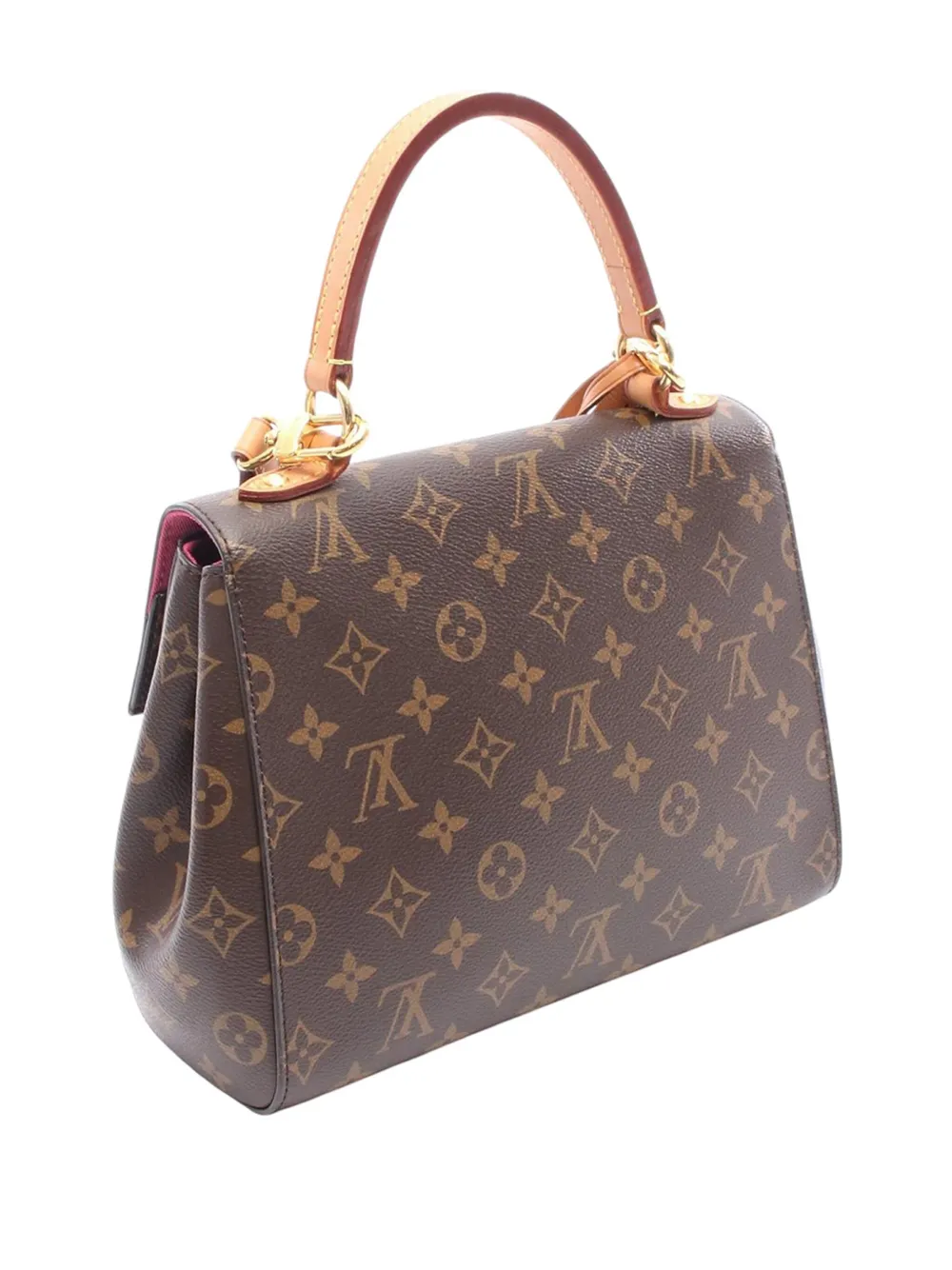 Pre-owned Louis Vuitton 2018 Monogram Cluny Bb Satchel In Brown