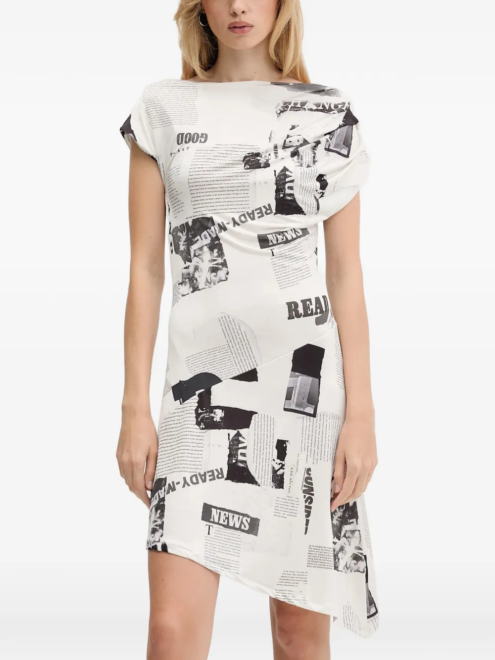 Desigual Abito con stampa - Nero