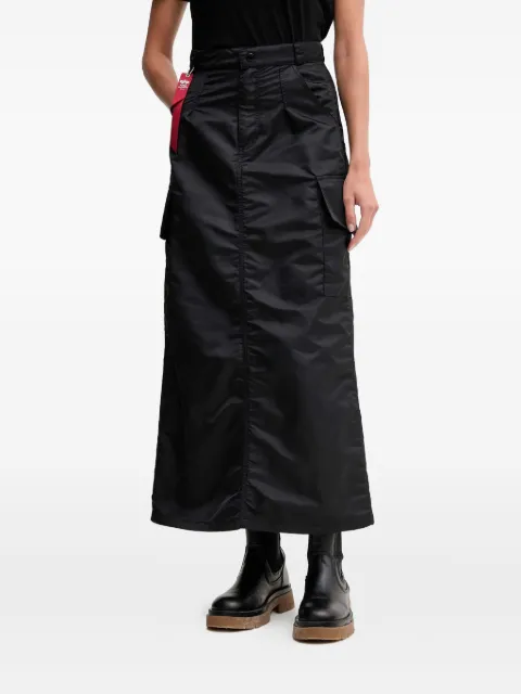 Alpha Industries cargo-pocket maxi skirt