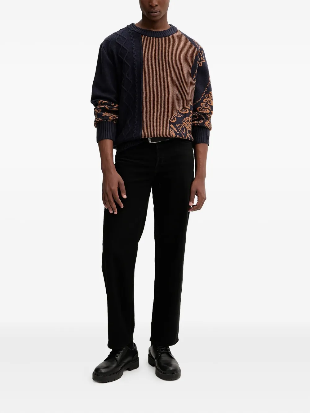 Desigual striped sweater - Blauw