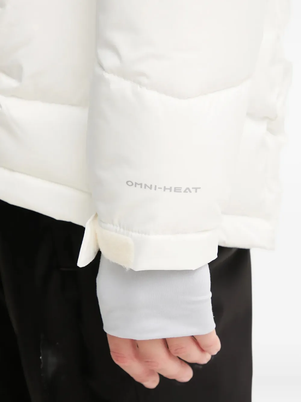 Columbia Hooded Zipped Ski Jacket In White