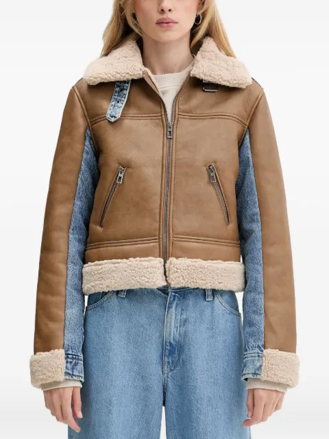 Desigual faux-shearling-trim jacket