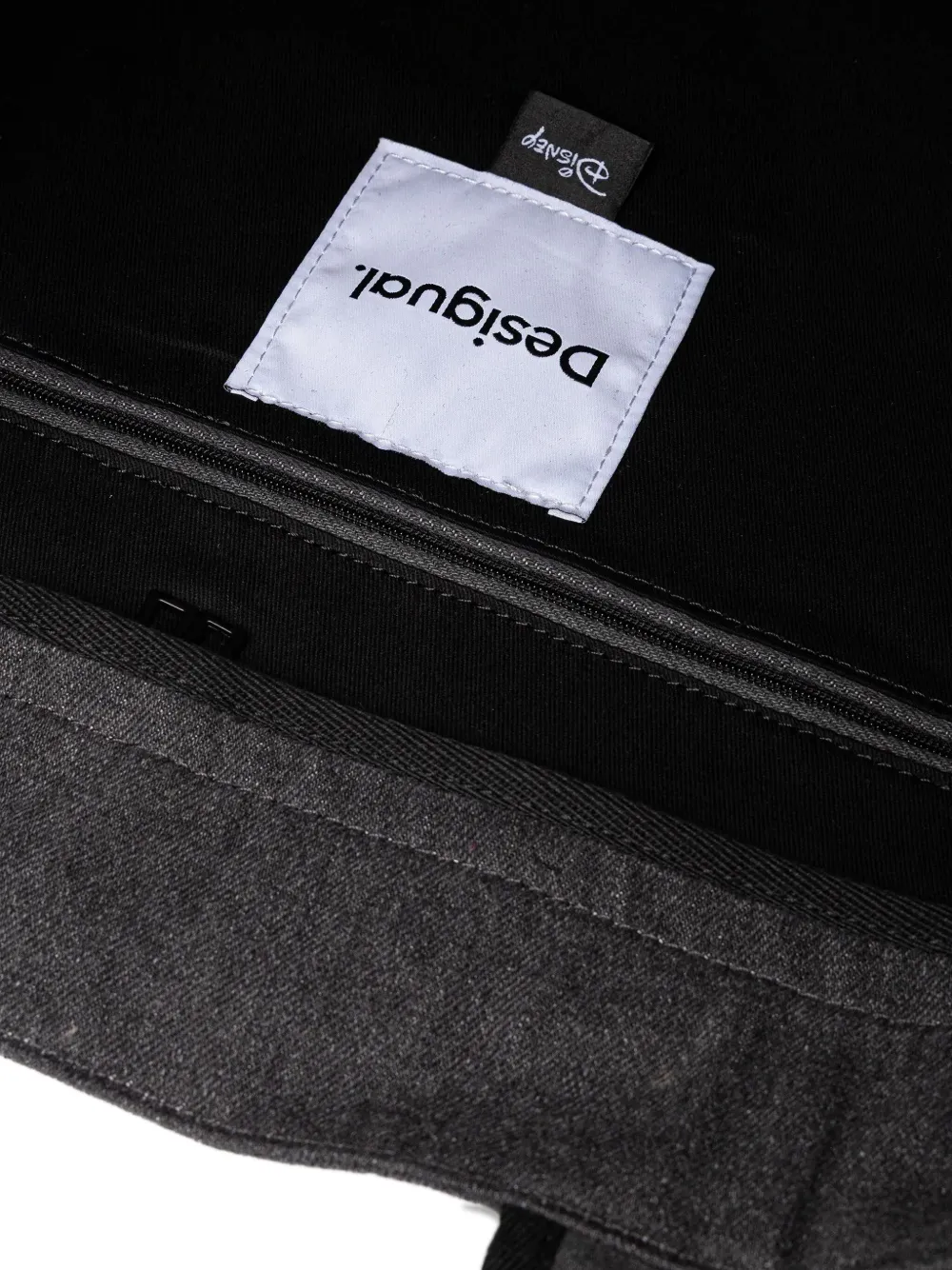 Desigual Mickey Mouse medium denim schoudertas Grijs