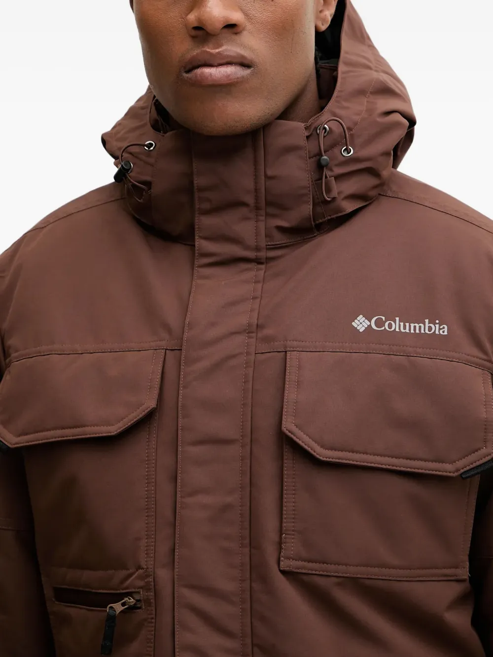 Columbia Jack met klepzakken en logoprint Bruin