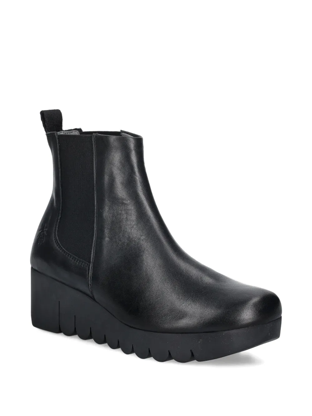 Fly London wedge-heel chelsea boots Zwart