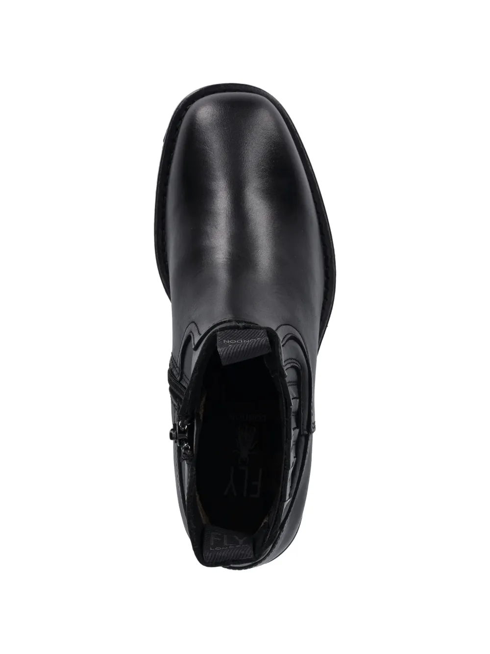 Fly London Enkellaarzen met zijrits Zwart
