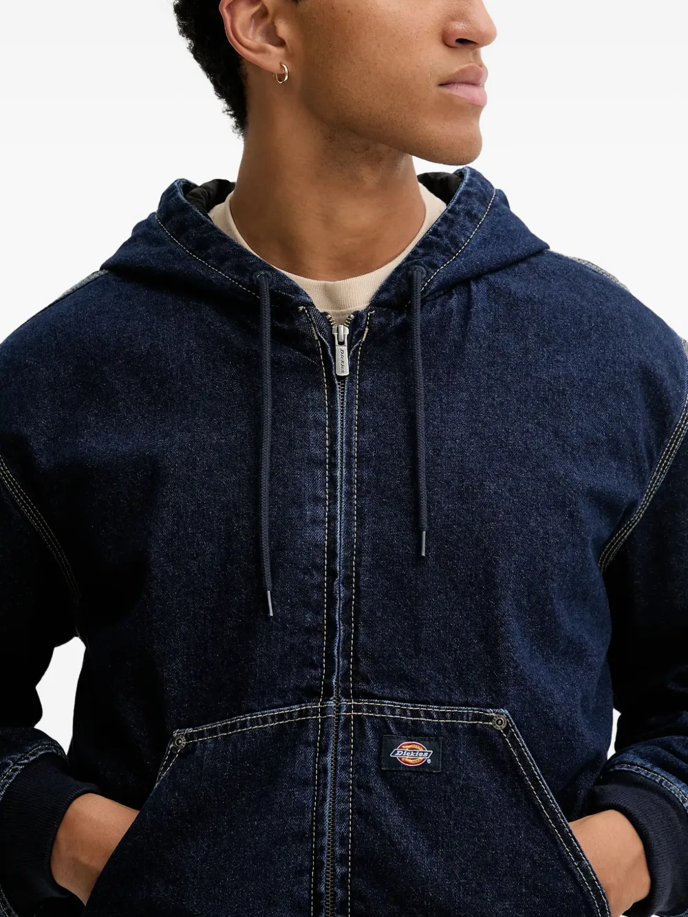 DICKIES Denim jack met capuchon Blauw