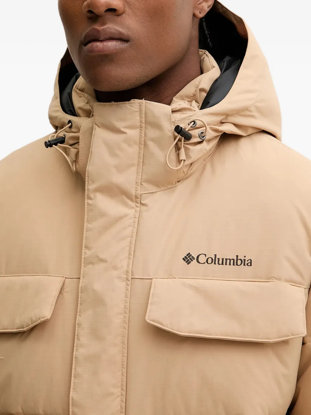 Columbia Gewatteerd jack met capuchon Beige