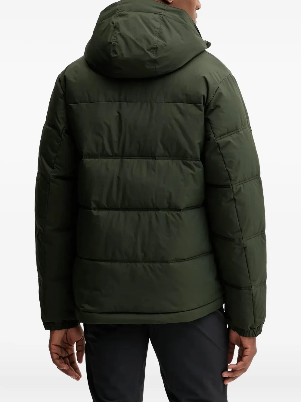 Columbia Gewatteerd jack met logoprint Groen