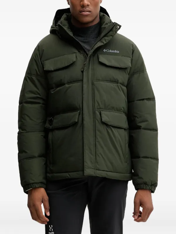 Columbia hooded puffer jacket ブラウン　グリーン 32373454_62417170_600.jpg