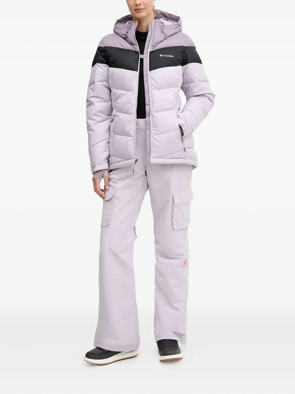 Columbia Donsjack met capuchon Paars