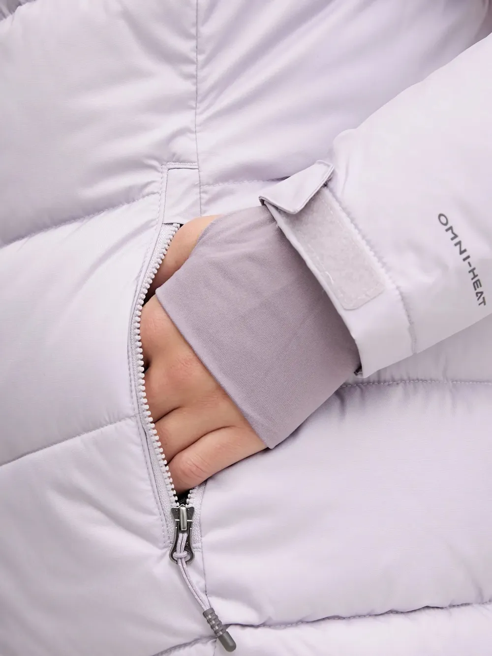 Columbia Donsjack met capuchon Paars