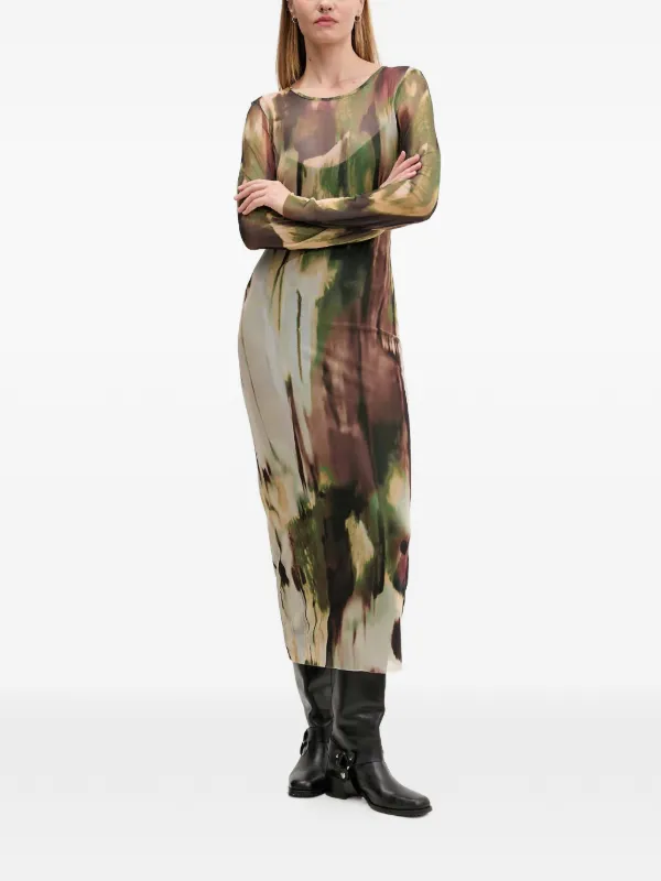 women's leather dresses Retori Vest Dress in Wool 1Oak Las Vegas Dress green boho dress Size:Small (0/2) made dress tailored to