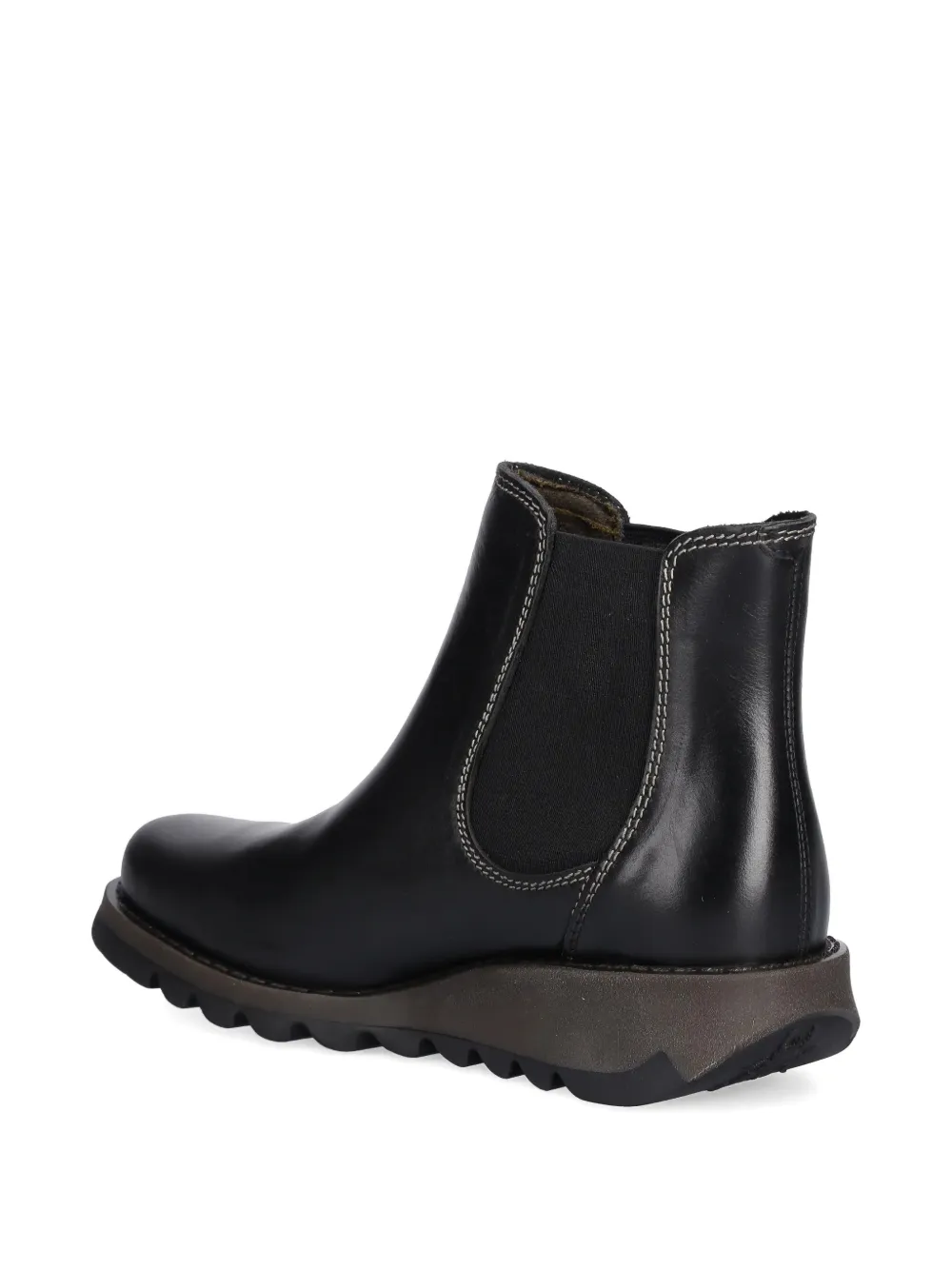 Fly London elasticised panel boots Zwart