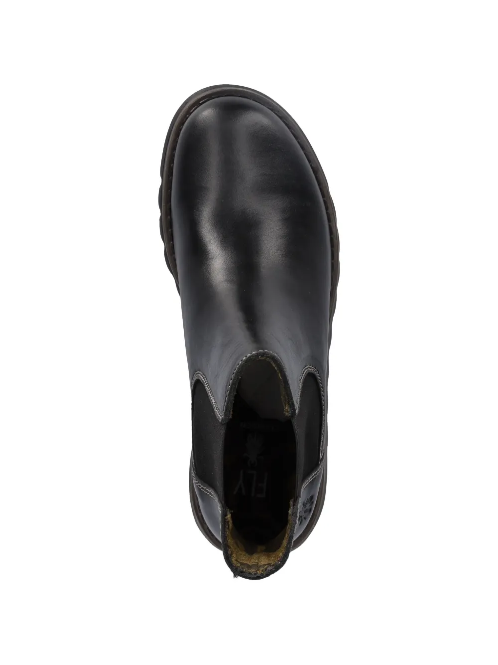 Fly London elasticised panel boots Zwart