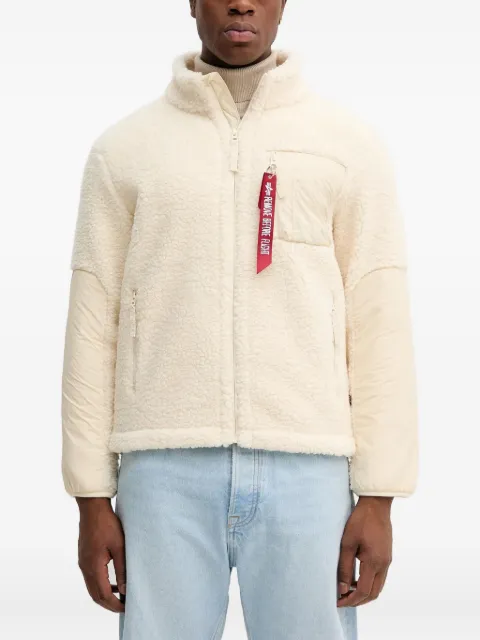 Alpha Industries zip-pocket fleece jacket