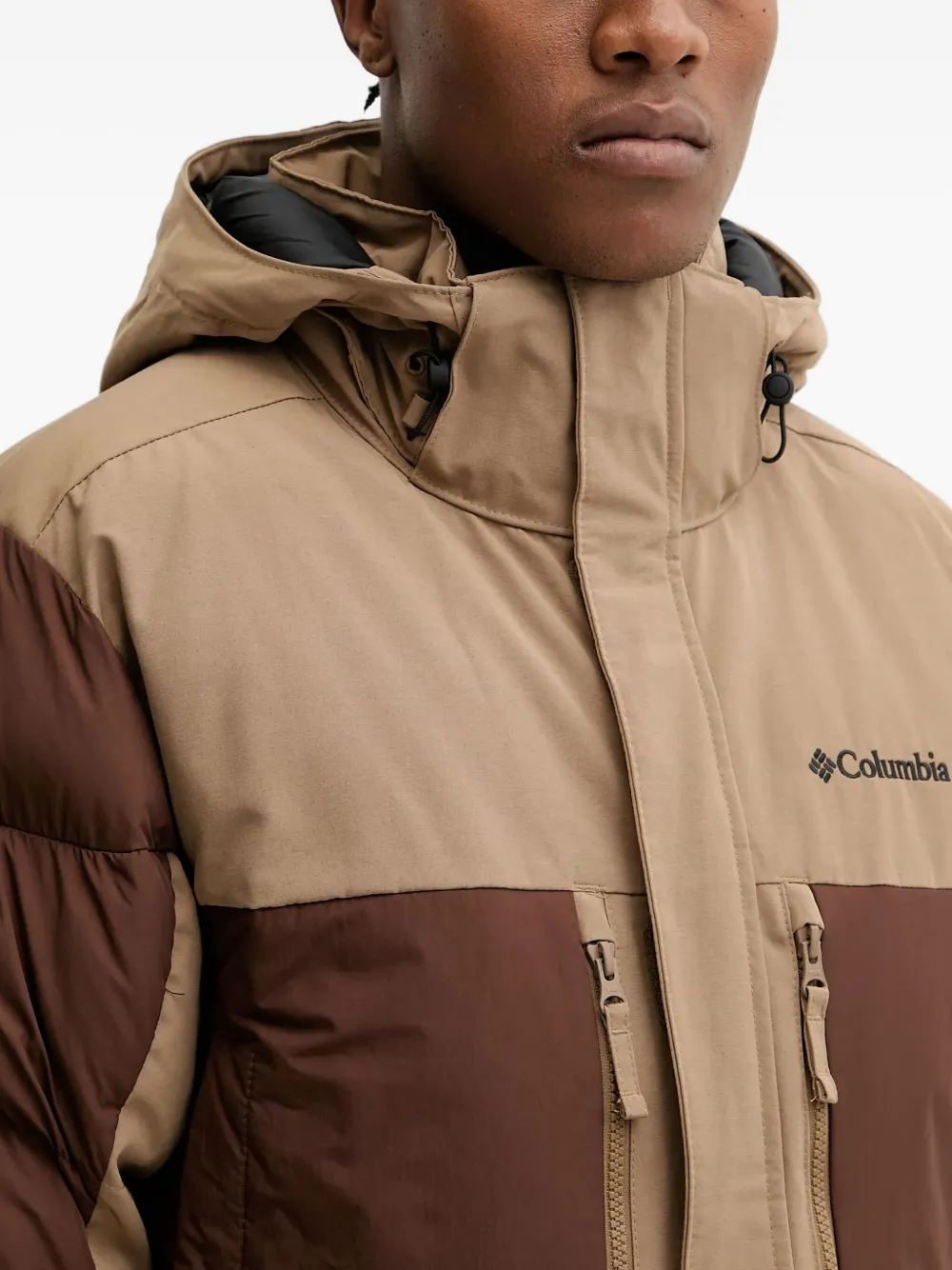 Columbia Gewatteerd jack met capuchon Beige