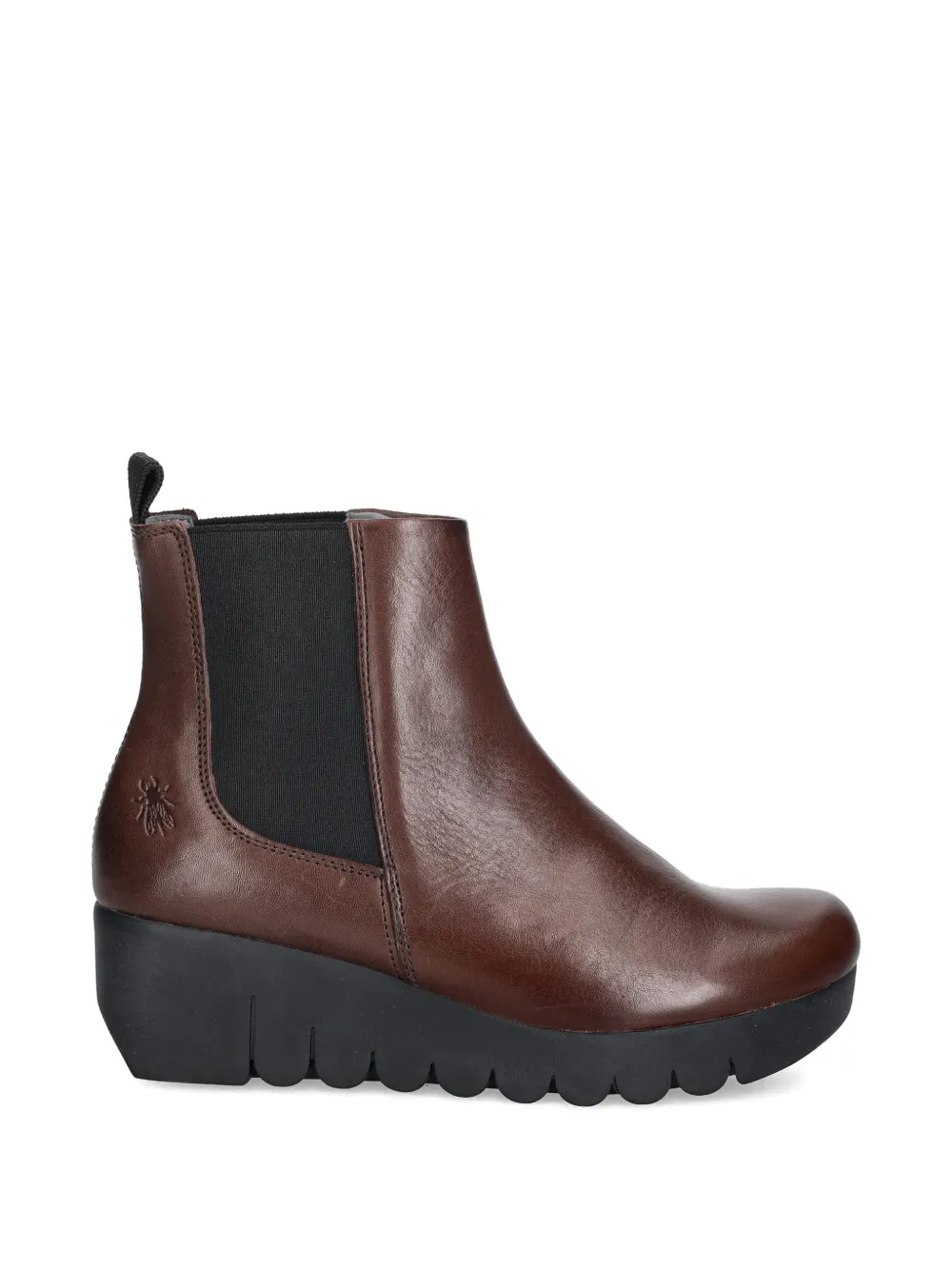 Fly London wedge-hell chelsea boots Bruin