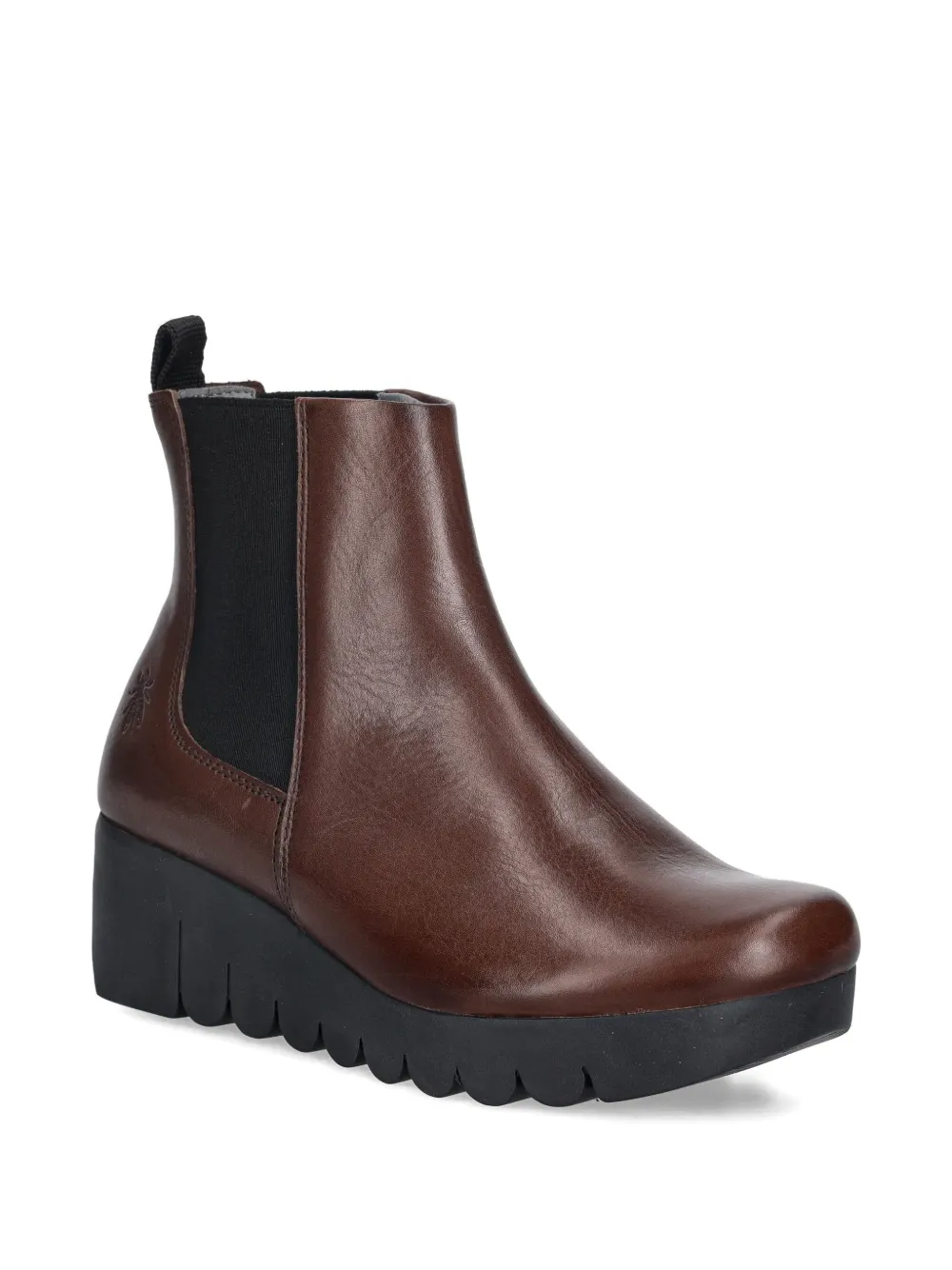 Fly London wedge-hell chelsea boots Bruin