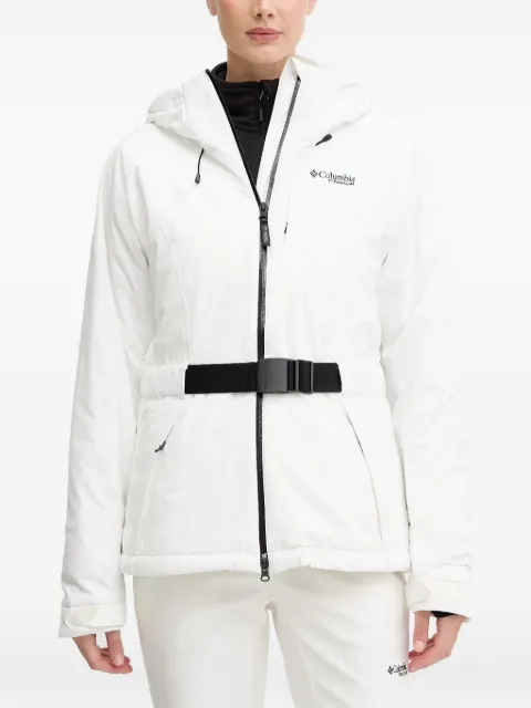 Columbia hooded belted ski jacket