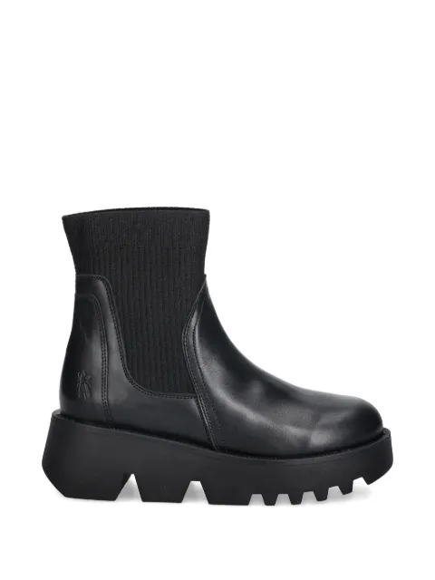 Fly London rib-knit-detail chelsea boots