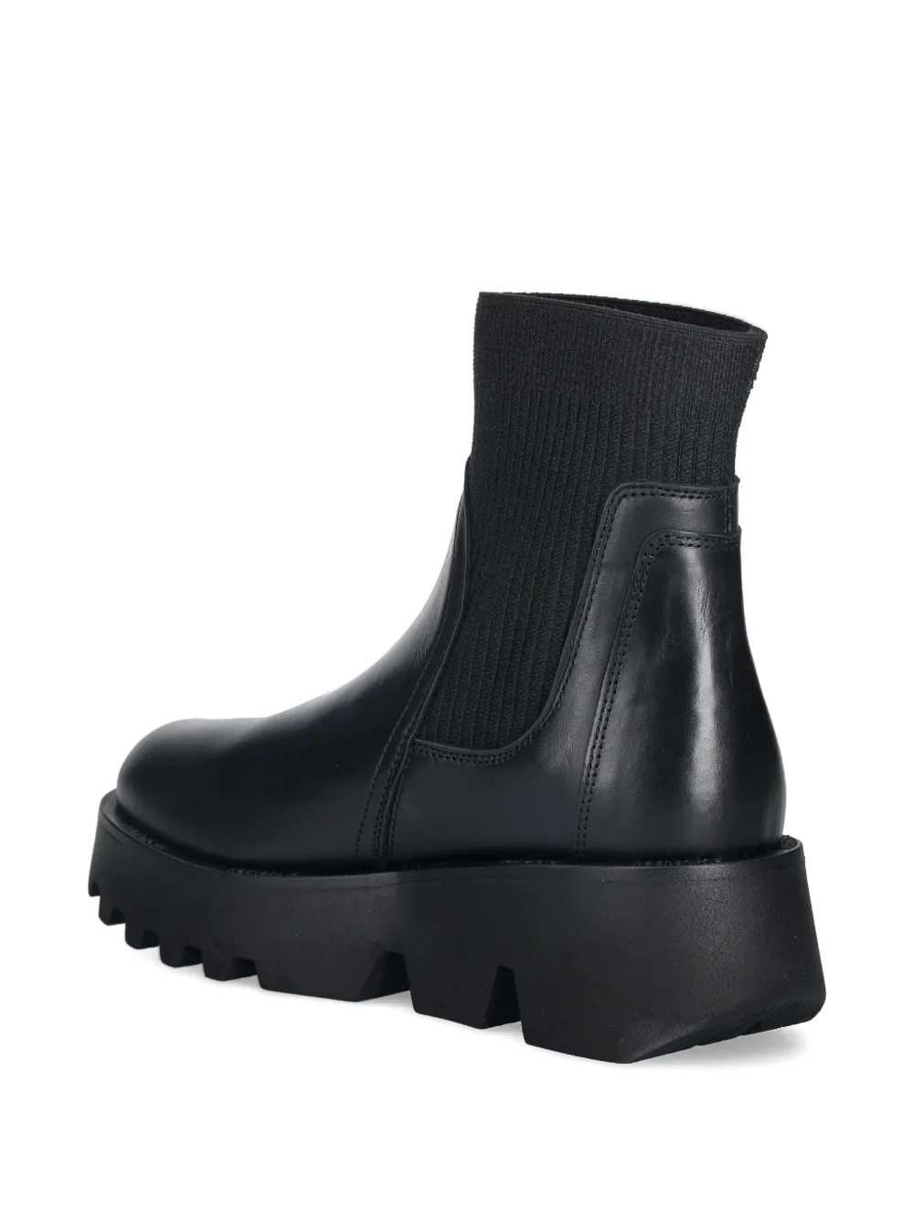 Fly London Chelsea laarzen met ribgebreid detail Zwart