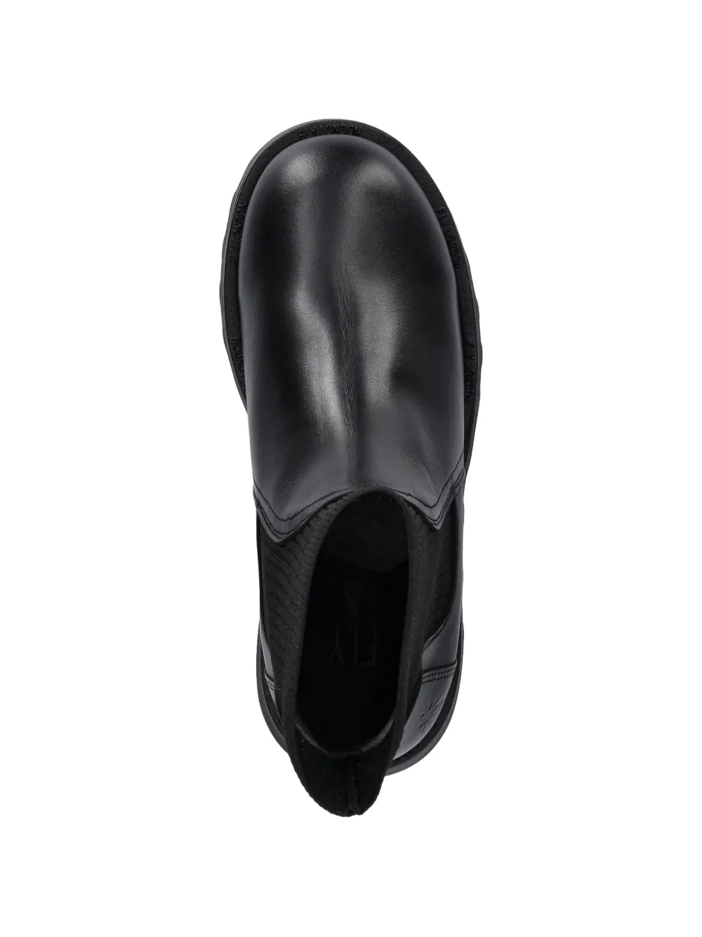 Fly London Chelsea laarzen met ribgebreid detail Zwart