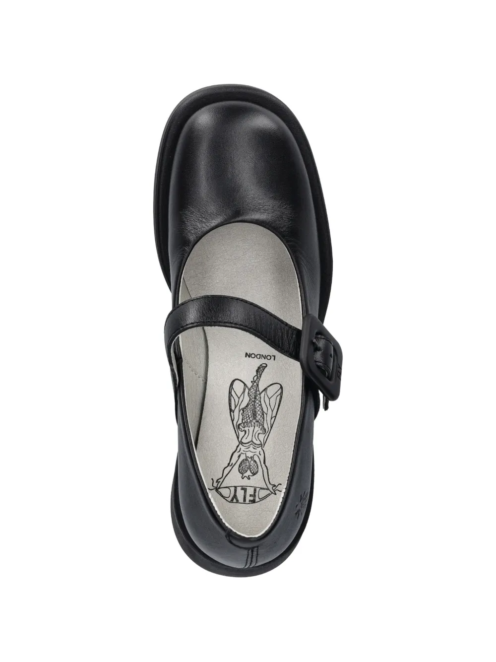 Fly London Pumps met gespbandje Zwart