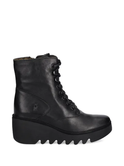 Fly London lace-up wedge-heel boots