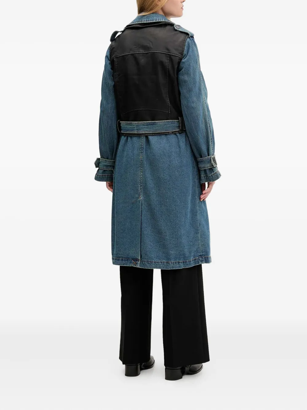 Desigual Jas met ceintuur Blauw